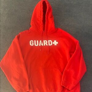 Gildan Red Hoodie with GUARD+ Front Print